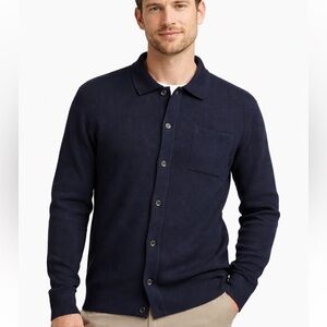 NWT Method Navy Button-Up Cardigan size large